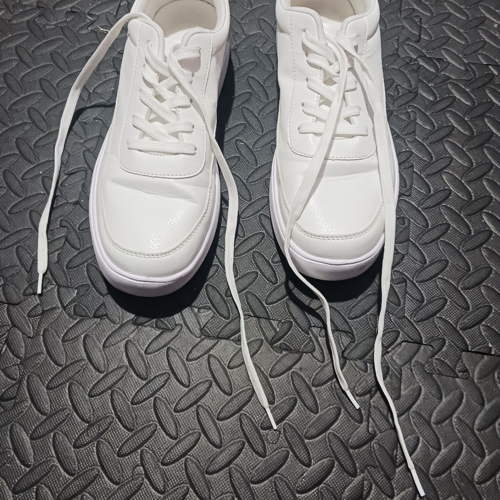 Men White canvas sneakers - Picture 2 of 12